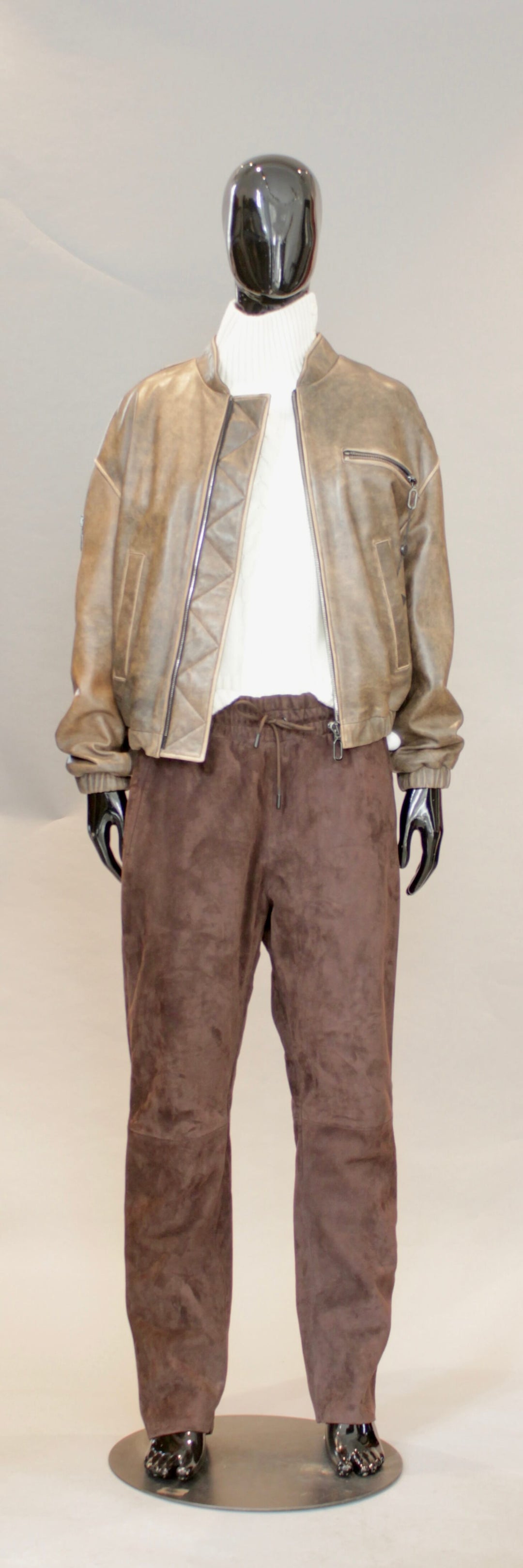 Skinnjakke - Vintage Brun
