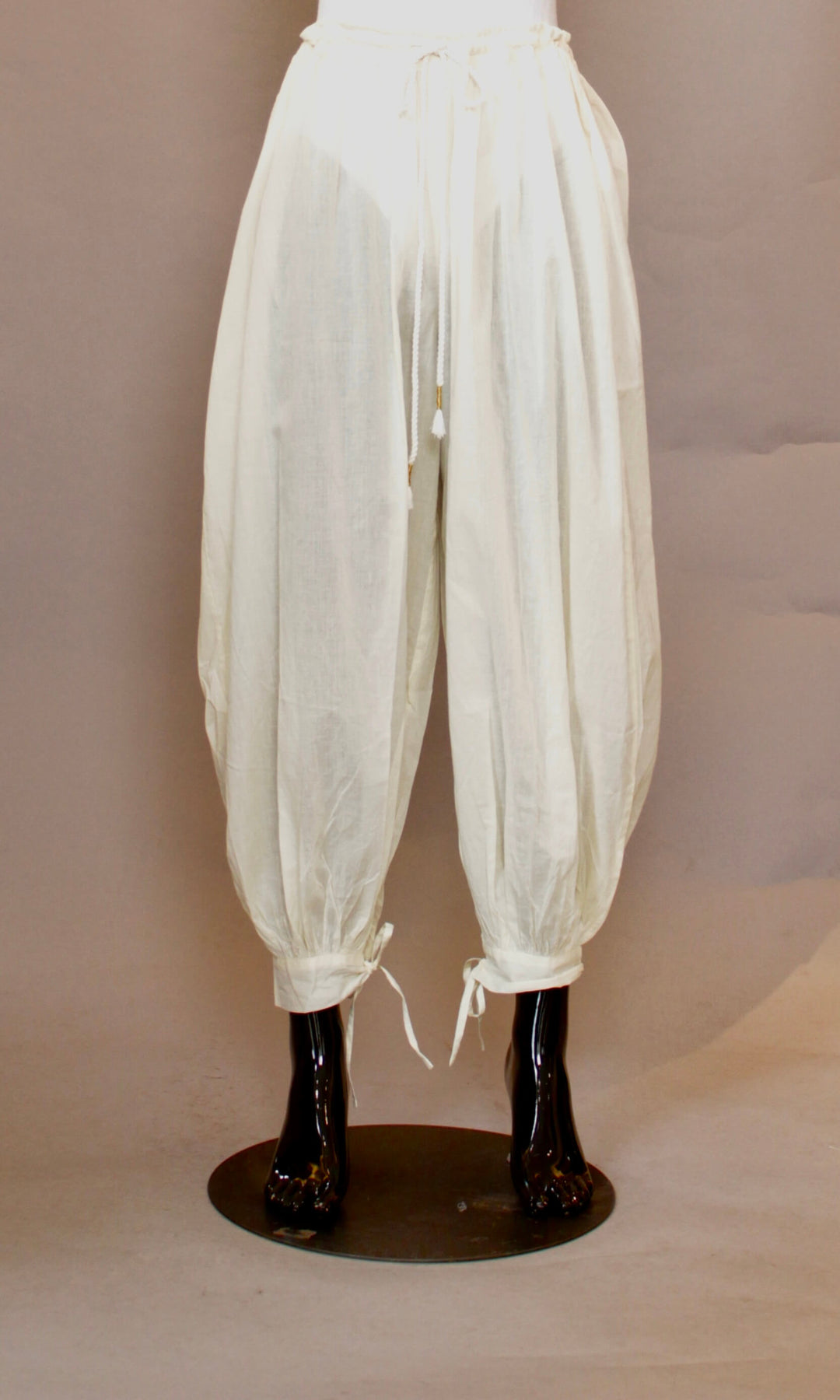 Bomullsbukse i off white