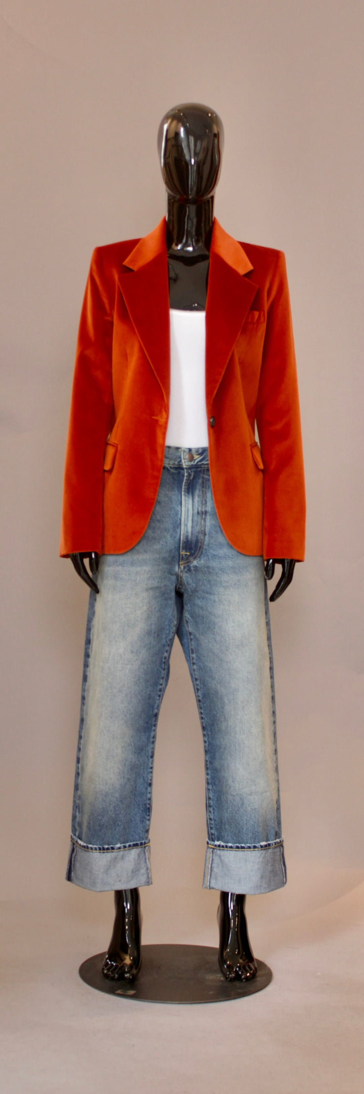 Blazer - Fløyel - Orange