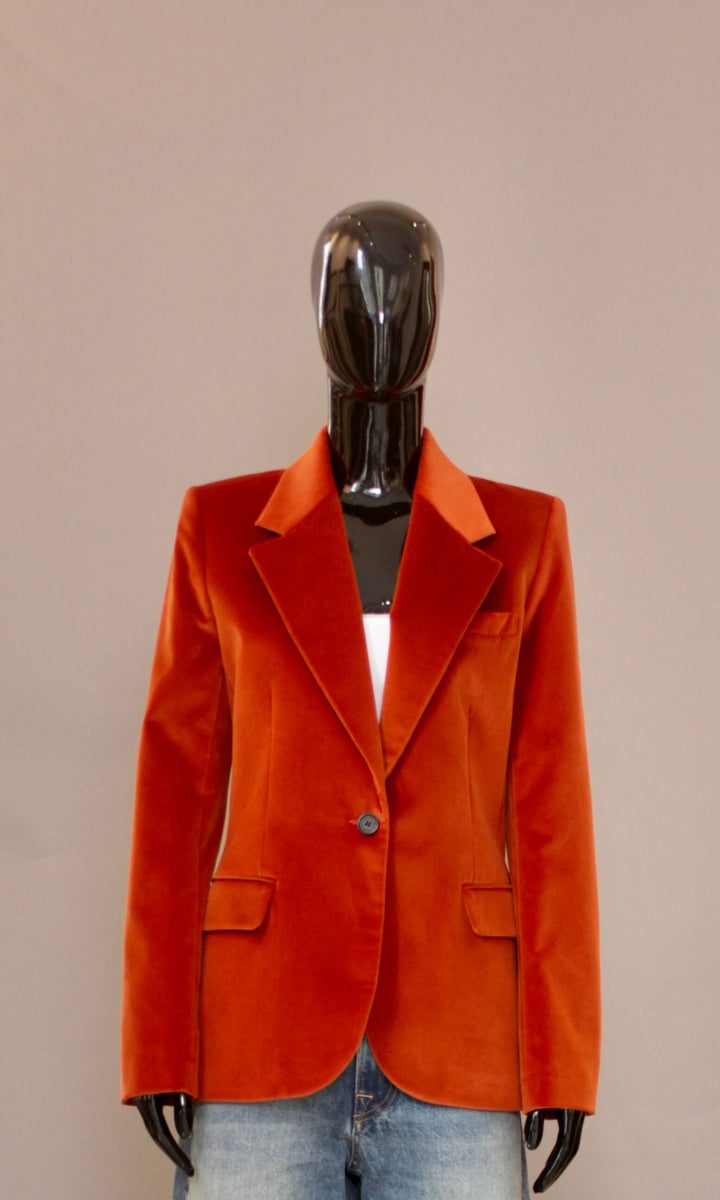 Blazer - Fløyel - Orange