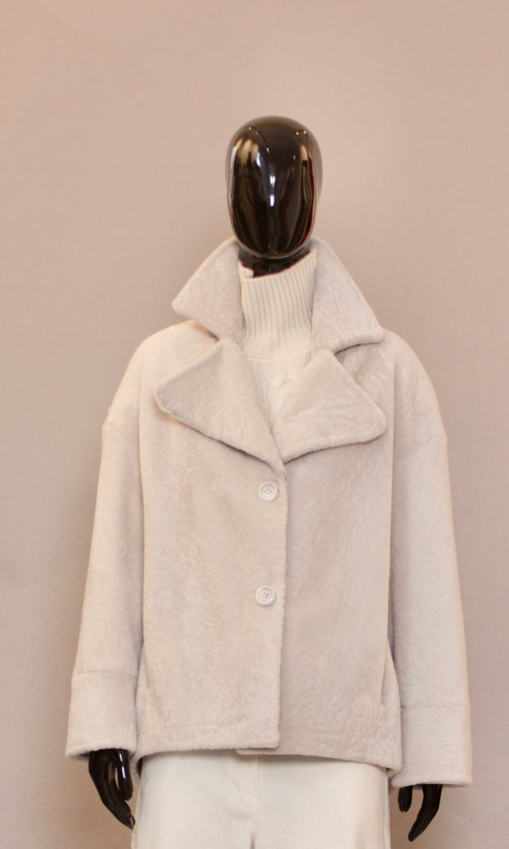 Jakke - Lammeskinn - Off white