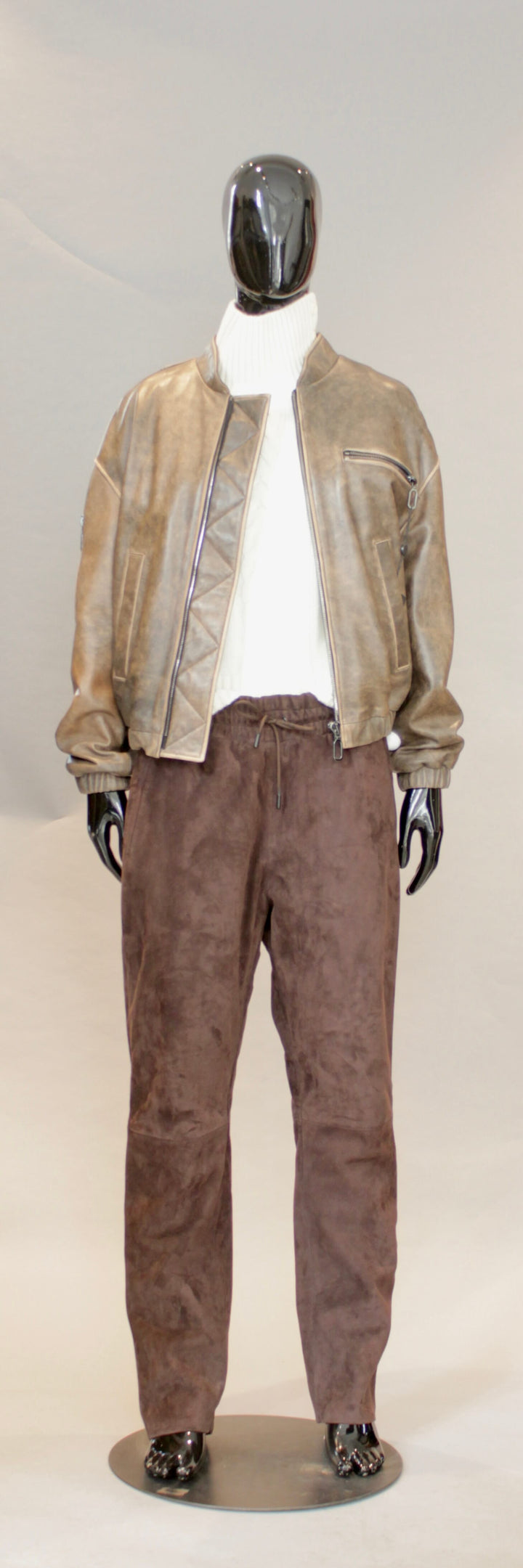 Skinnjakke - Vintage Brun
