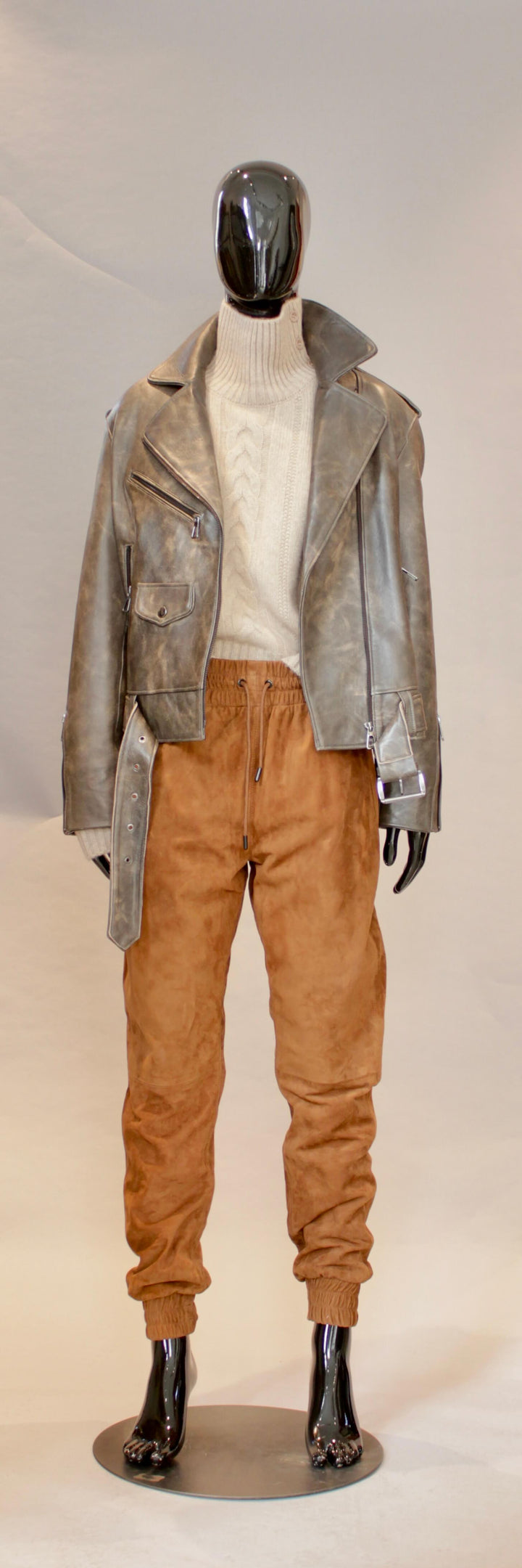 Skinnjakke - Vintage Brun