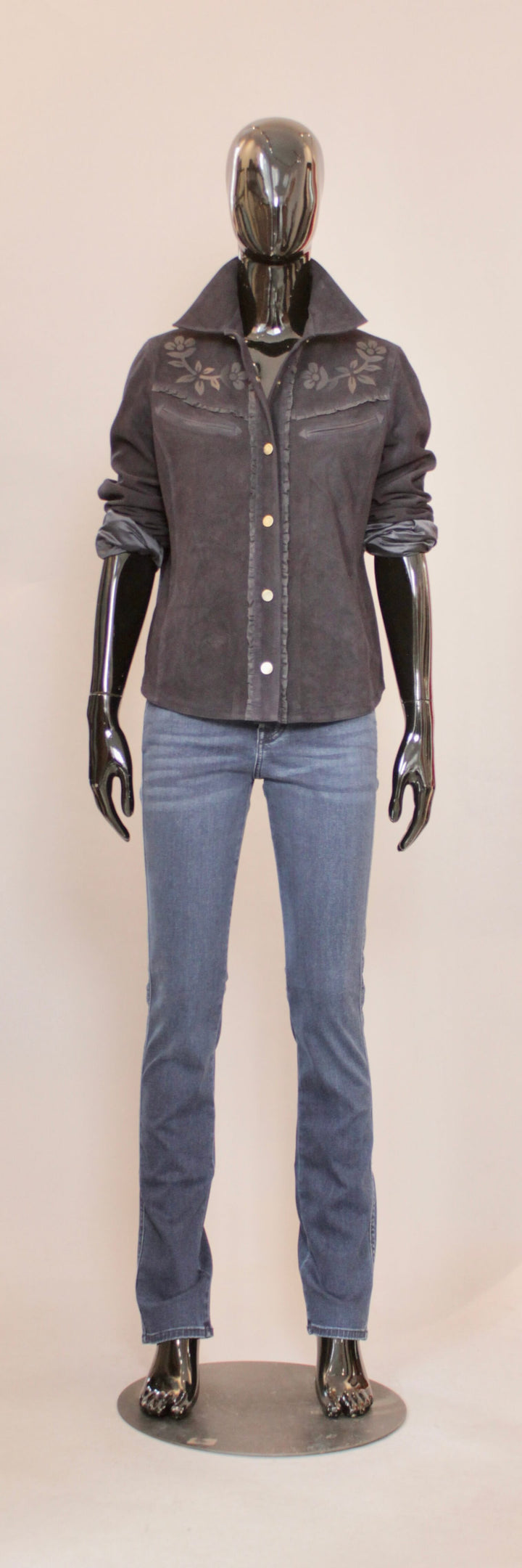 Skinnjakke - Mørkeblå