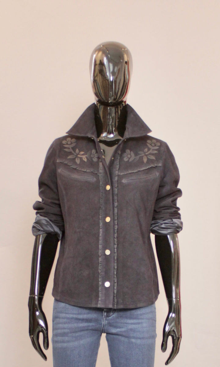 Skinnjakke - Mørkeblå