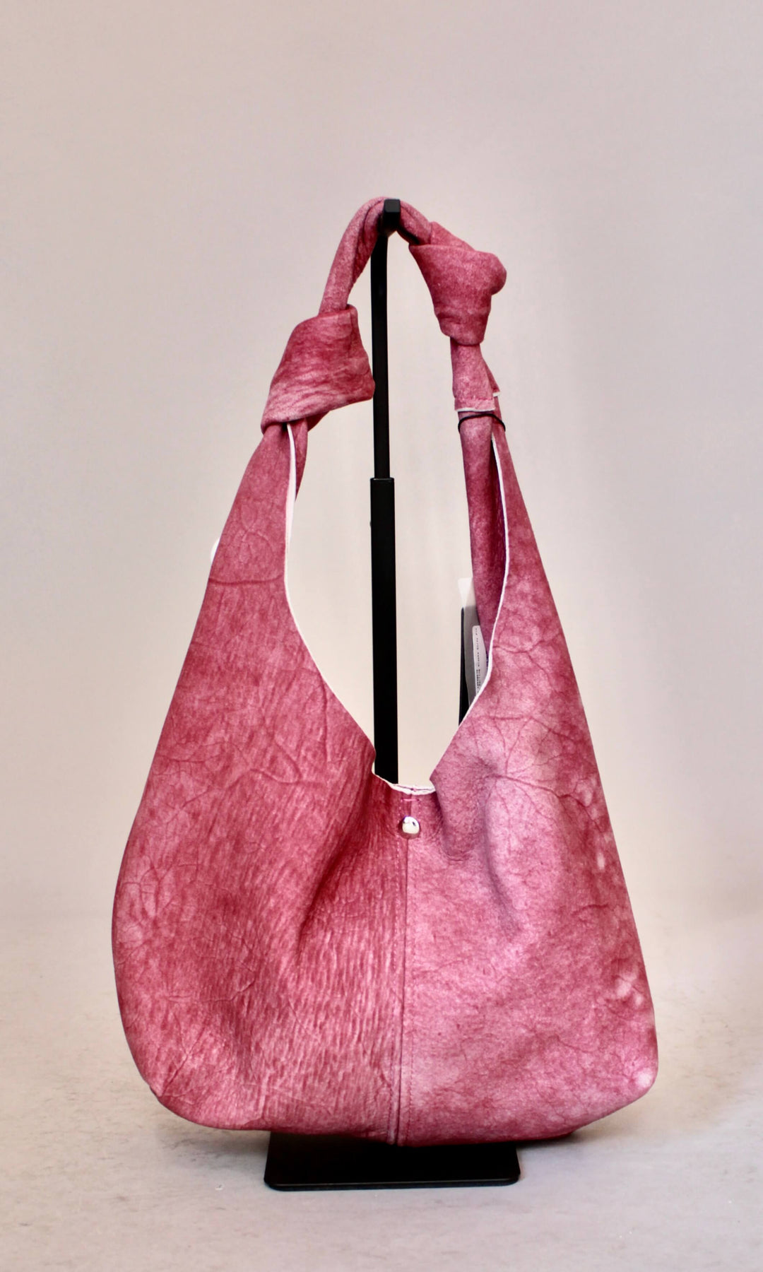 Mini Semsket Skinnveske i Rosa