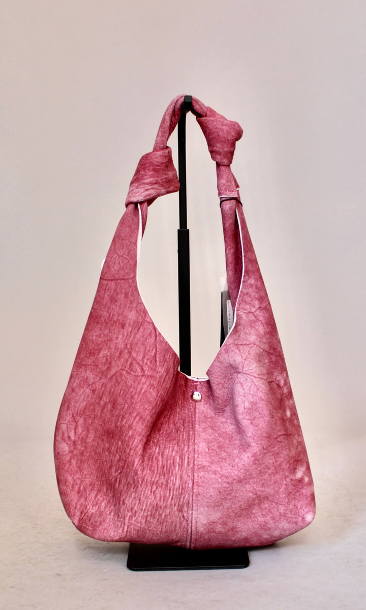 Mini Semsket Skinnveske i Rosa