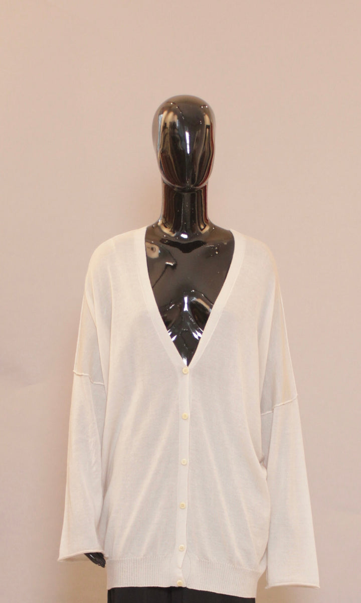 Cardigan - Cashmere / Silke - Off White
