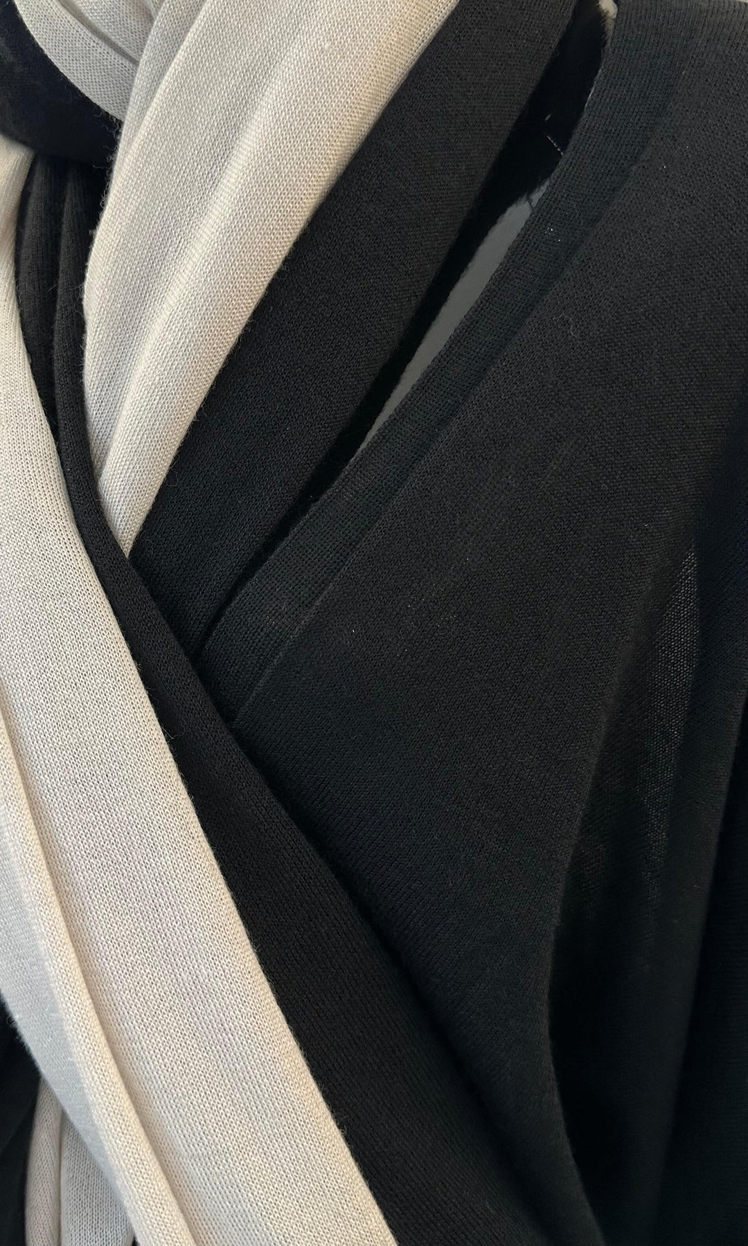 Skjerf - Cashmere / Silke - Sort