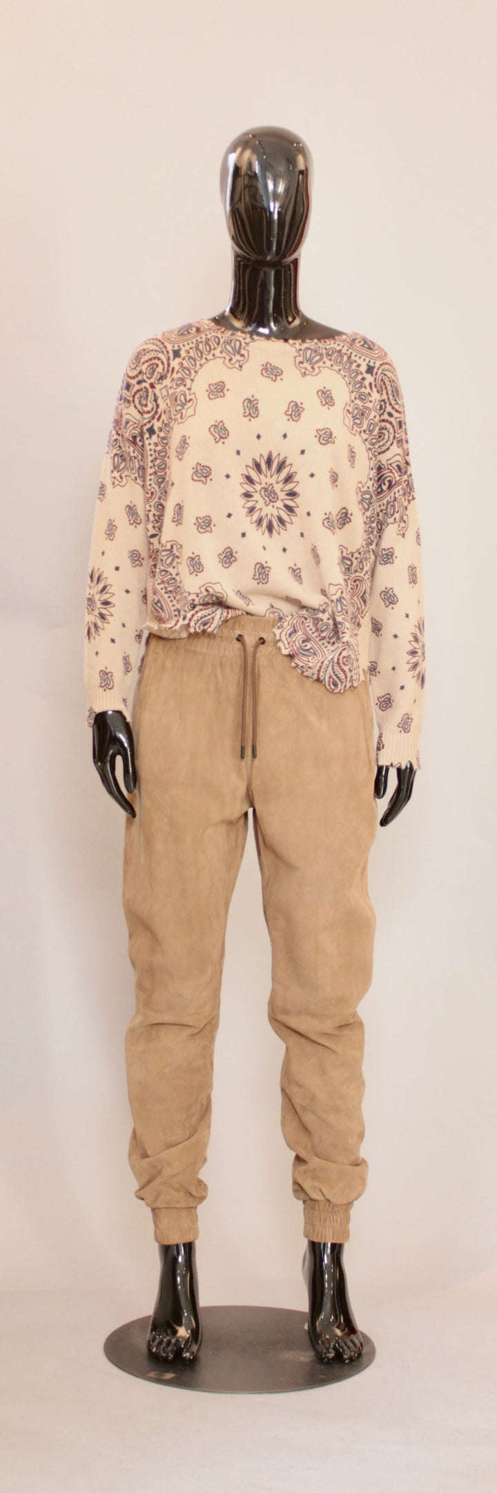 Genser - Cashmere - Beige Bandana