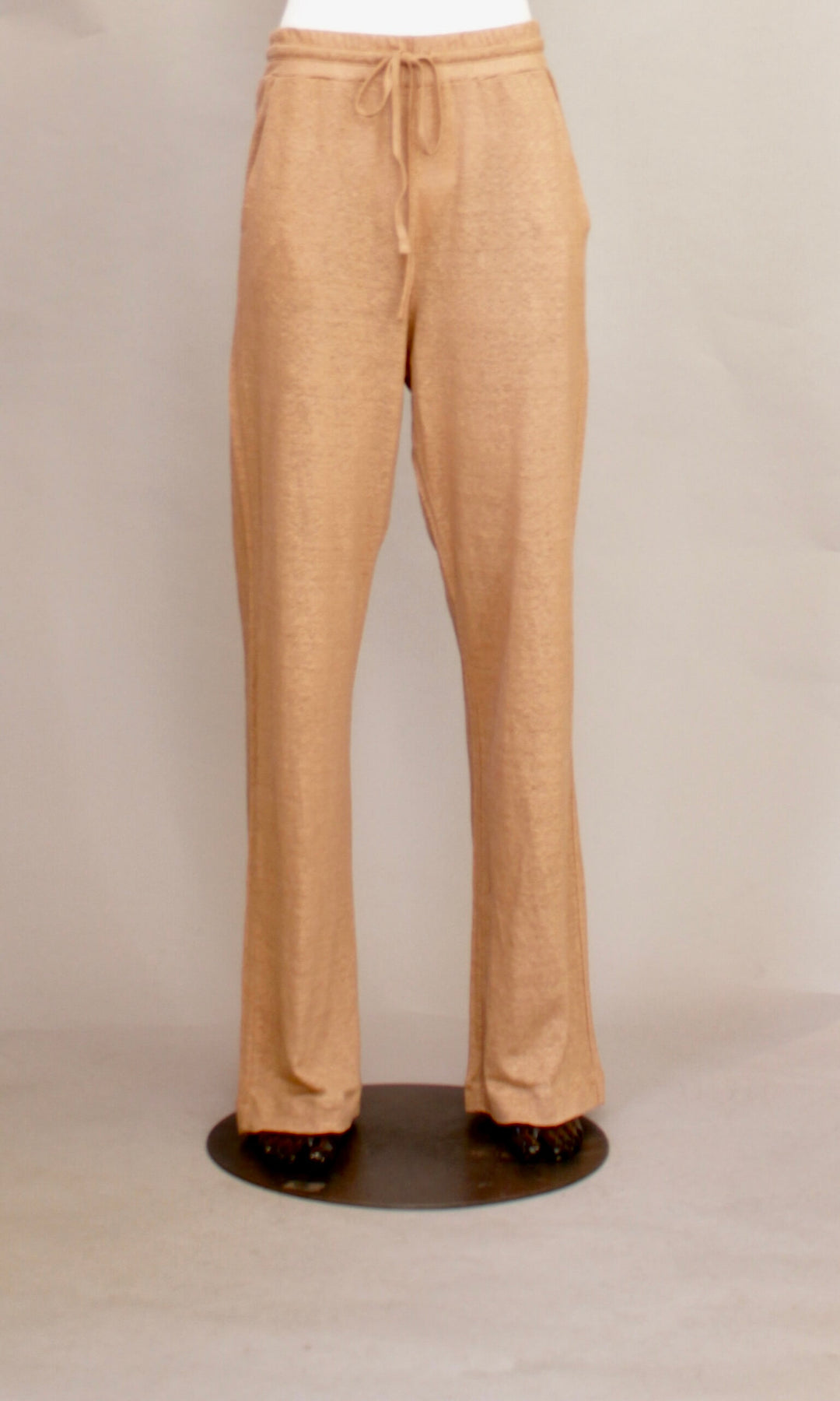 Lin bukse i Beige