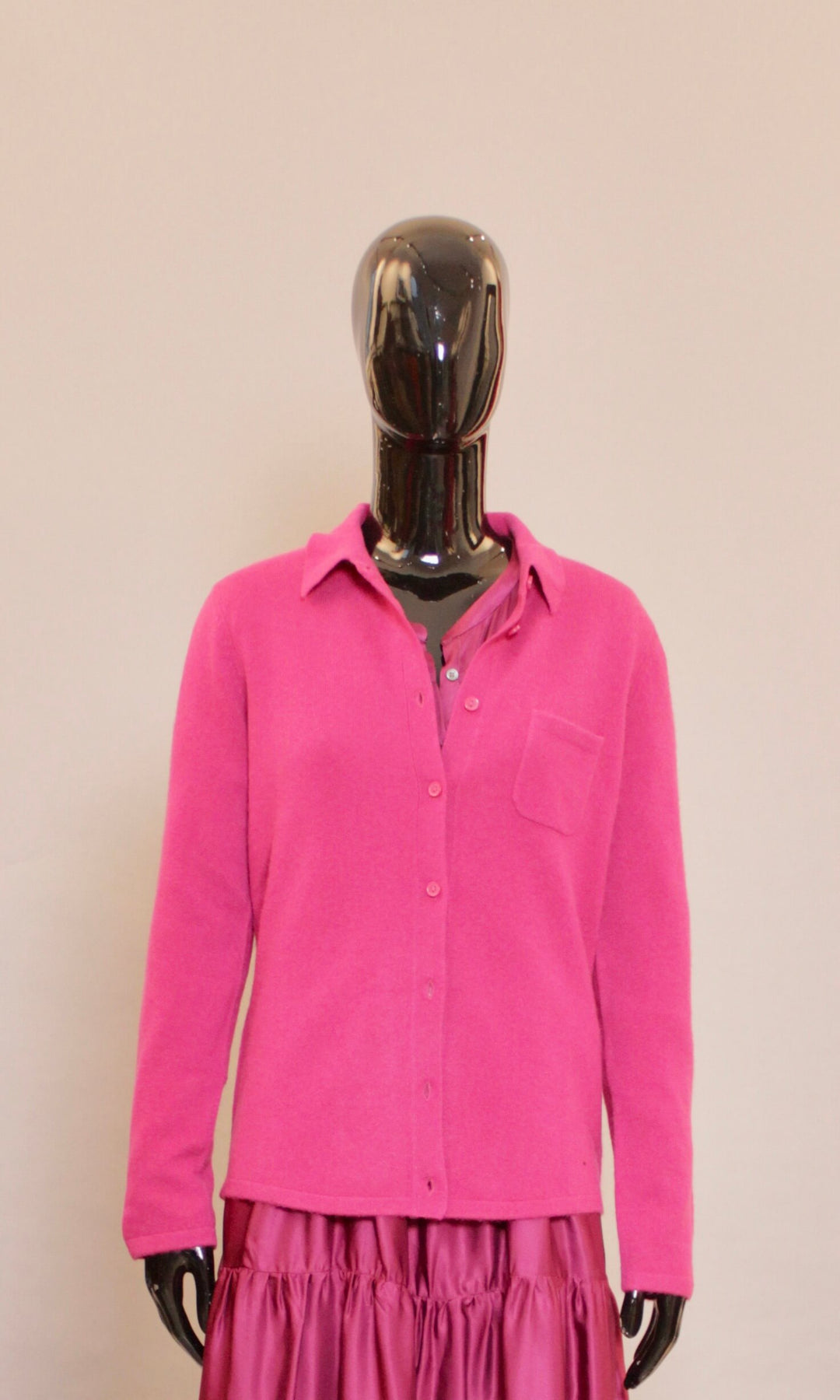 Cardigan - Cashmere - Rosa