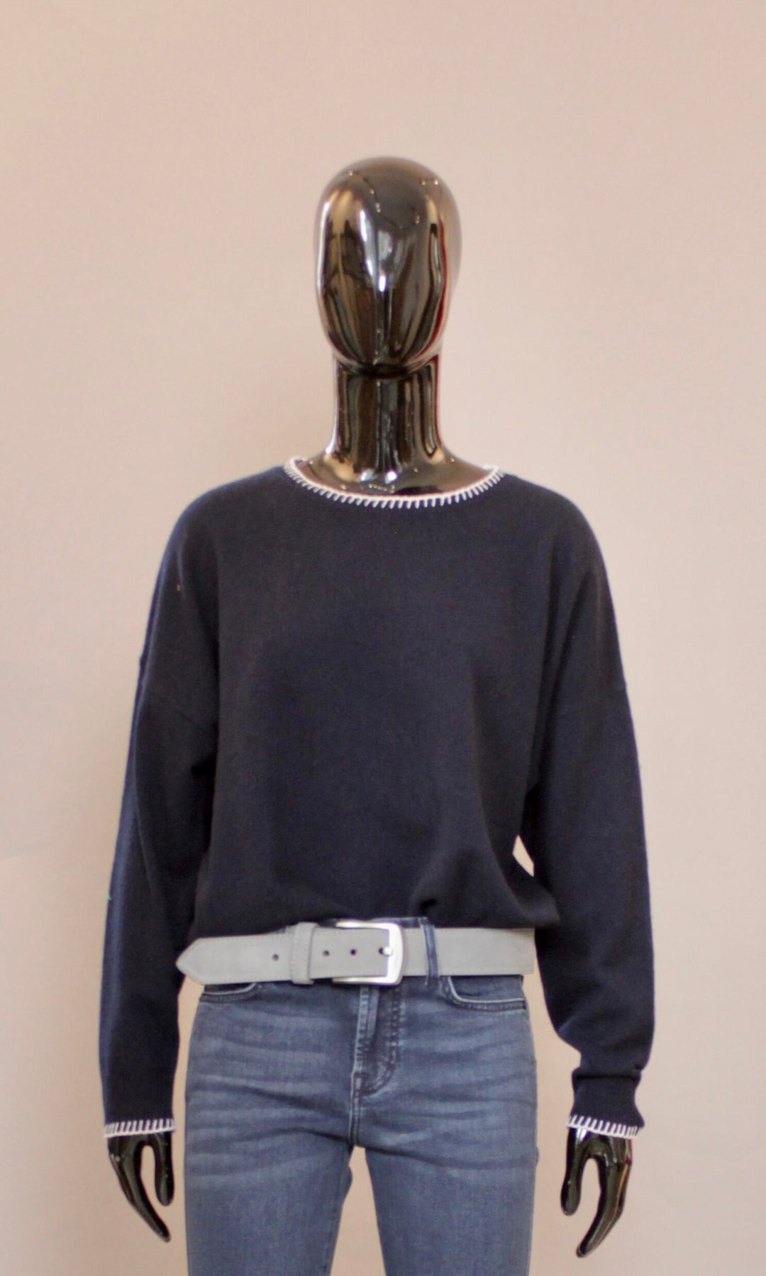 Genser - Cashmere - Mørkeblå