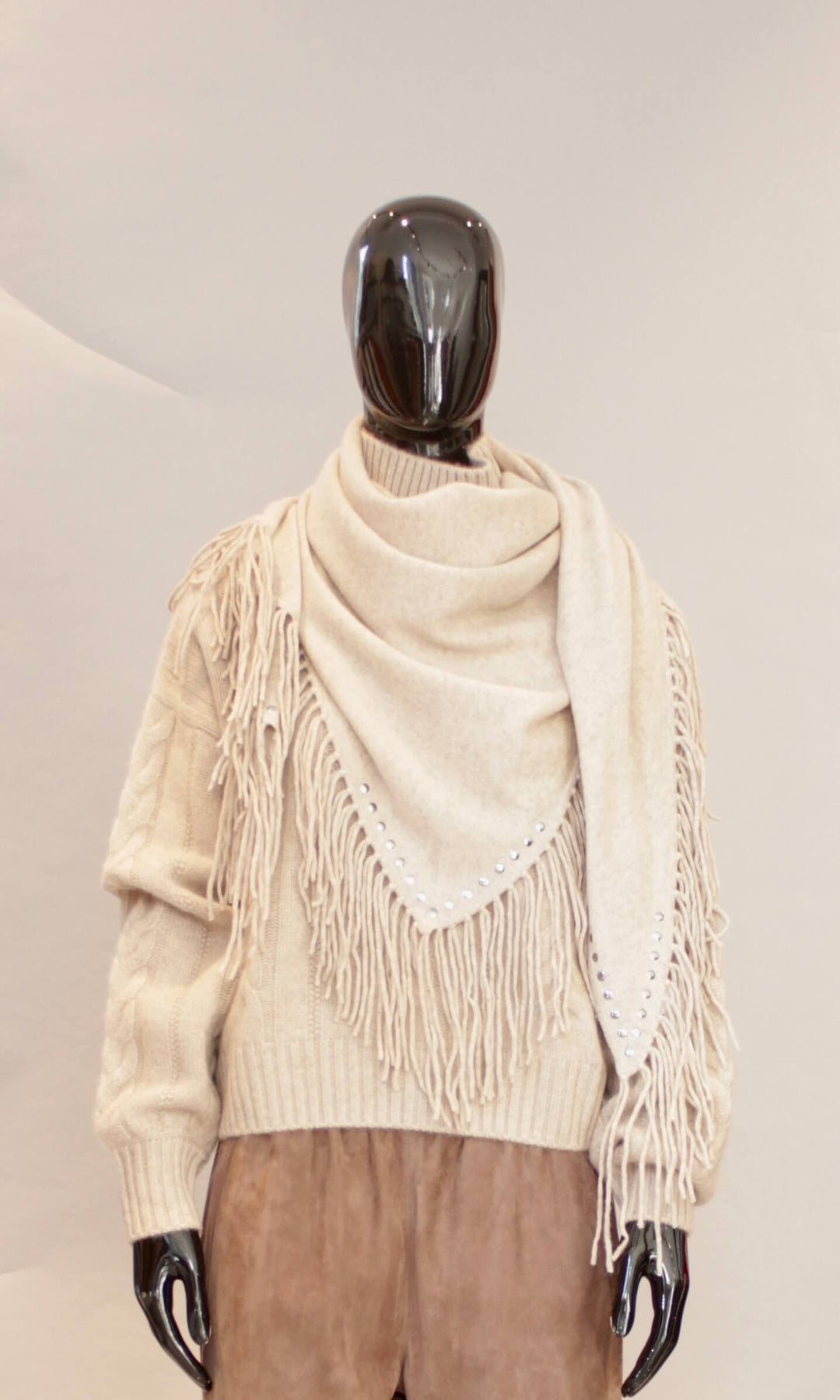 Skjerf - Cashmere - Beige