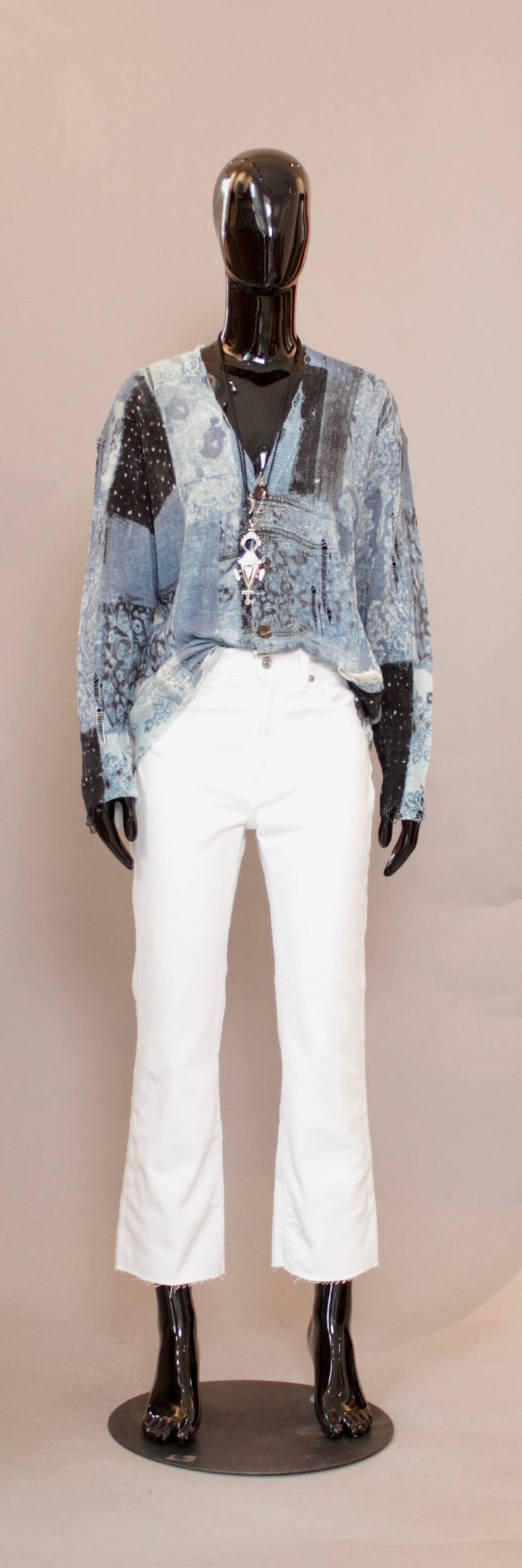 Logan Stovepipe jeans i hvit