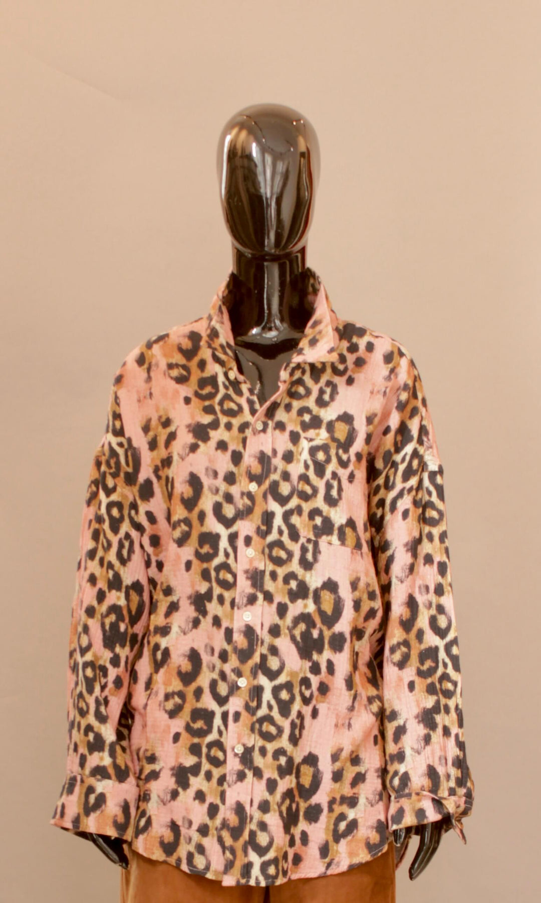 Skjorte i Flerfarget Rosa Leopard