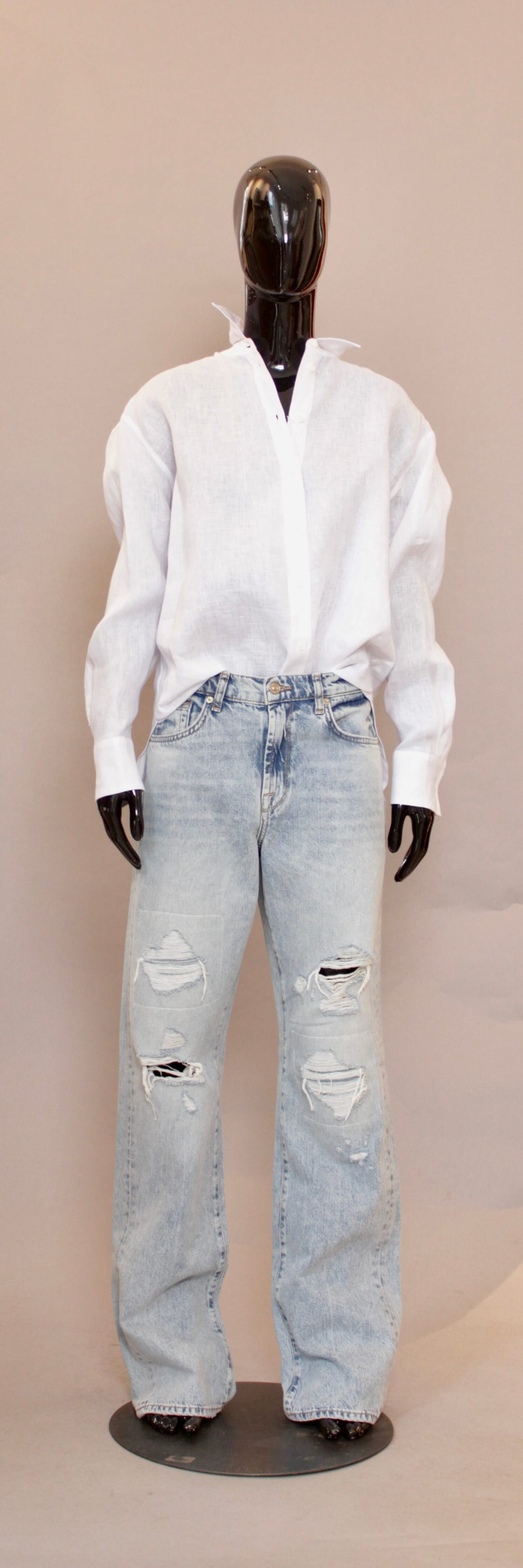 Tess jeans i lyseblå