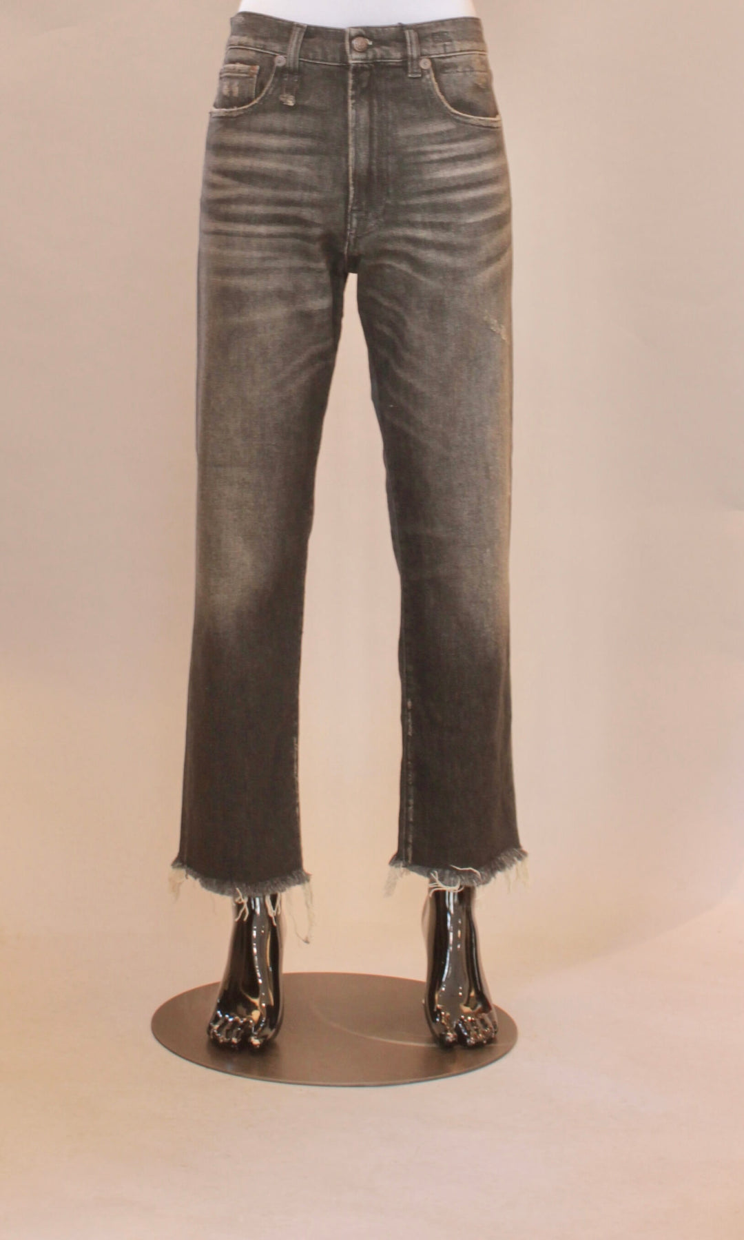 R13 Boyfriend jeans – Abbey Black