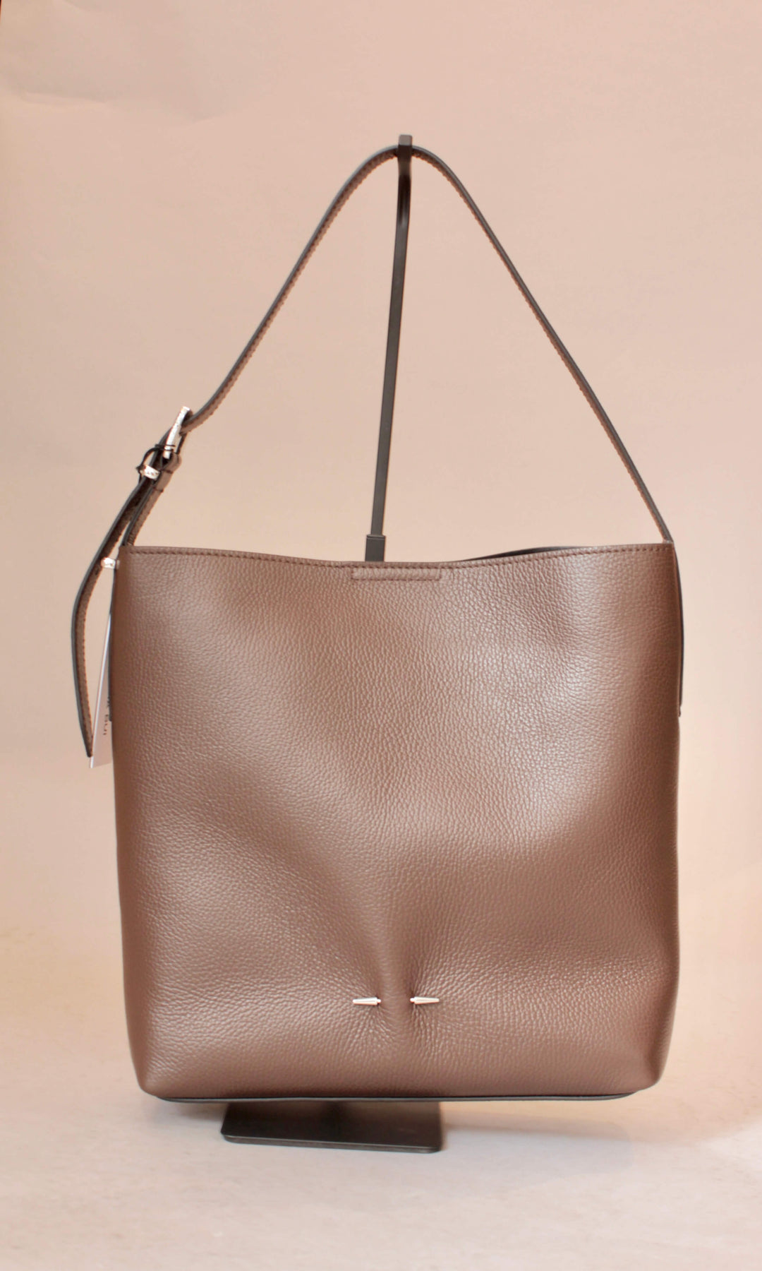 Tote bag i mørkebrun